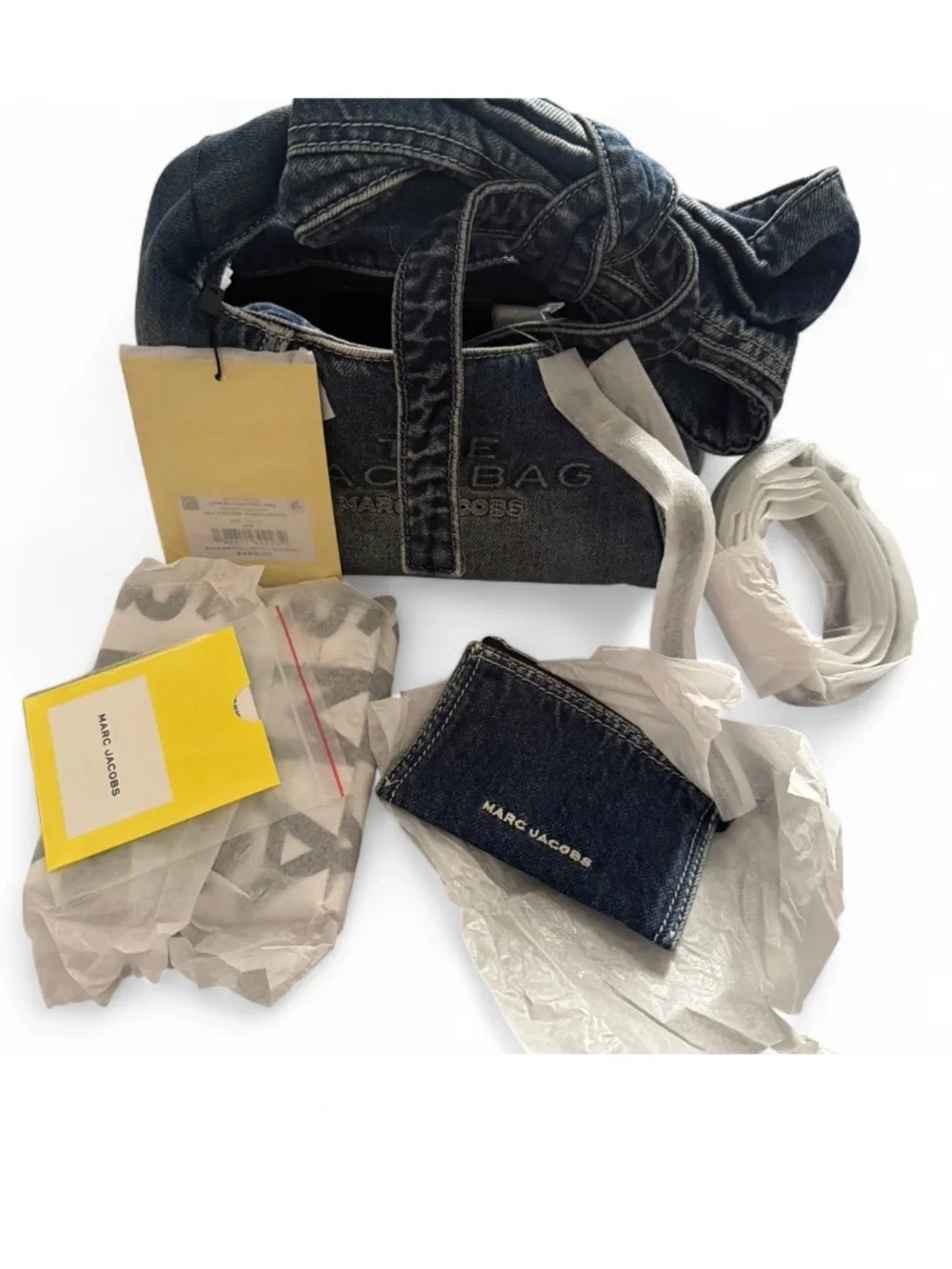 Marc Jacobs Denim Mini Sack
Bag with Knotted Handle - Picture 7 of 7
